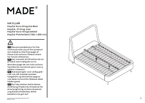 Manual MADE Hayllar Estrutura de cama