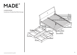 Mode d’emploi MADE Lansdowne Cadre de lit