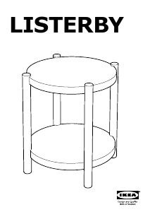 Manuál IKEA LISTERBY (50cm) Odkládací stolek