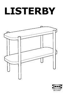 Manuale IKEA LISTERBY (92x38x71) Tavolino