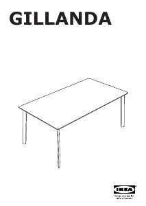 Manuál IKEA GILLANDA Jídelní stůl