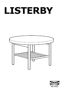 Manual de uso IKEA LISTERBY (90cm) Mesa de centro