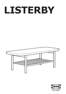 Kasutusjuhend IKEA LISTERBY (140x60) Kohvilaud