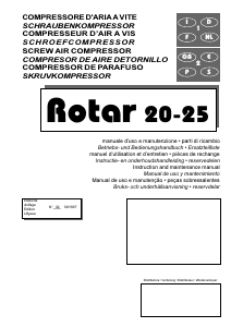 Manual de uso Fini Rotar 20 Compresor