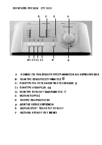 Εγχειρίδιο Candy CTY 1035/1-01S Πλυντήριο