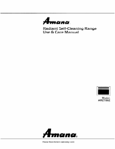 Handleiding Amana AR2T662WW Fornuis