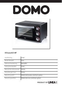 Manuale Domo D01027GO-BF Forno