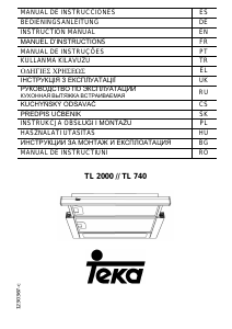 Mode d’emploi Teka TL 740 Hotte aspirante