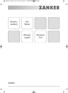 Manual Zanker KAM960X Microwave