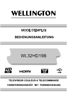 Bedienungsanleitung Wellington WL32HD19B LCD fernseher