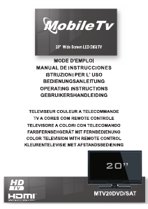 Manual de uso Mobile TV MTV20DVD/SAT Televisor de LCD