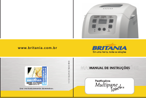 Manual Britania MultiPane Touch N Máquina de pão