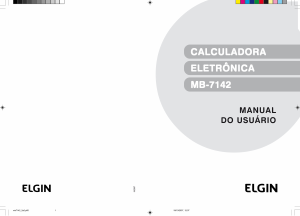 Manual Elgin MB 7142 Calculadora de impressão