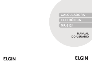 Manual Elgin MR 6124 Calculadora de impressão