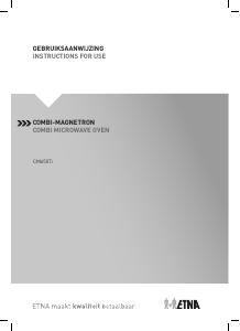 Handleiding ETNA CM650Ti Magnetron