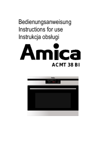 Manual Amica ACMT38BI Microwave