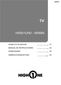 Handleiding High One HI5501UHD LCD televisie