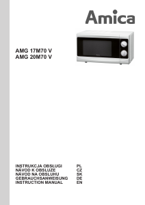 Manual Amica AMG17M70V Microwave