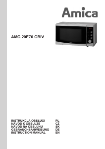 Manual Amica AMG20E70GBIV Microwave