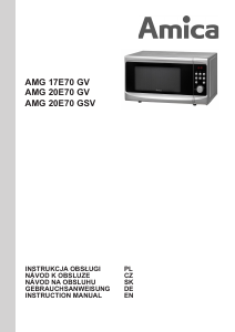 Manual Amica AMG20E70GSV Microwave