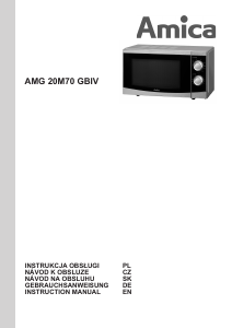 Manual Amica AMG20M70GBIV Microwave