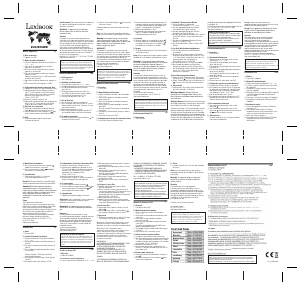 Mode d’emploi Lexibook E30 Calculatrice