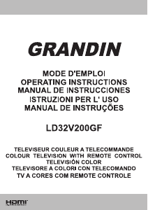 Mode d’emploi Grandin LD32V200GF Téléviseur LCD