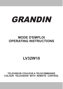 Manual Grandin LV32W10 LCD Television