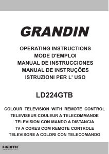 Mode d’emploi Grandin LD224GTB Téléviseur LCD