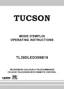 Manual Tucson TL39DLED309B19 LCD Television
