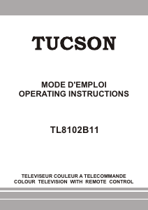 Mode d’emploi Tucson TL8102B11 Téléviseur LCD