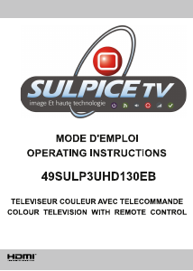 Mode d’emploi Sulpice 49SULP3UHD130EB Téléviseur LCD