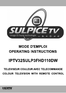 Mode d’emploi Sulpice IPTV32SULP3FHD110DW Téléviseur LCD