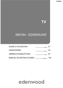 Manual de uso Edenwood ED5504UHD Televisor de LED