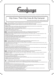 Bedienungsanleitung Emmaljunga Twin City Cross Kinderwagen