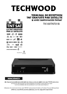 Mode d’emploi Techwood TK100TNT01B (TNT Sat) Récepteur numérique