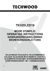 Handleiding Techwood TK32DLED19 LCD televisie