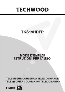 Manuale Techwood TKS19HDFP LCD televisore