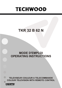 Mode d’emploi Techwood TKR32B62N Téléviseur LCD
