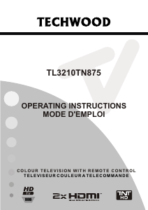 Manual Techwood TL3210TN875 LCD Television