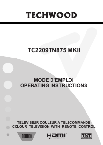 Handleiding Techwood TC2209TN875MKII LCD televisie