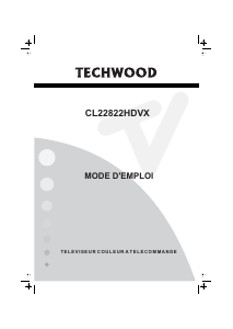 Mode d’emploi Techwood CL22822HDVX Téléviseur LCD