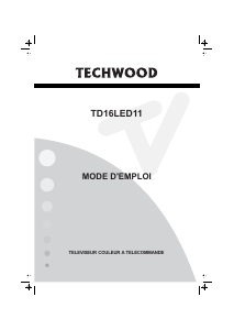 Mode d’emploi Techwood TD16LED11 Téléviseur LCD