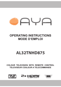 Mode d’emploi AYA AL32TNHD875 Téléviseur LCD