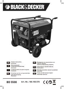 Manual Black and Decker BD 5500 Generator