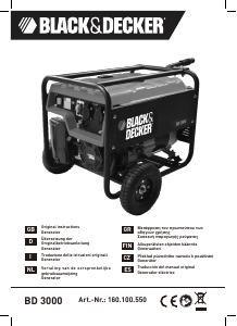 Bedienungsanleitung Black and Decker BD 3000 Generator