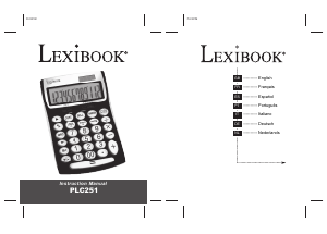 Handleiding Lexibook PLC251 Rekenmachine