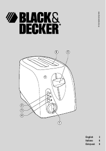 Manual Black and Decker TP800 Toaster