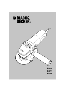 Manual de uso Black and Decker KG65 Amoladora angular
