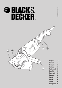 Mode d’emploi Black and Decker KG2023 Meuleuse angulaire